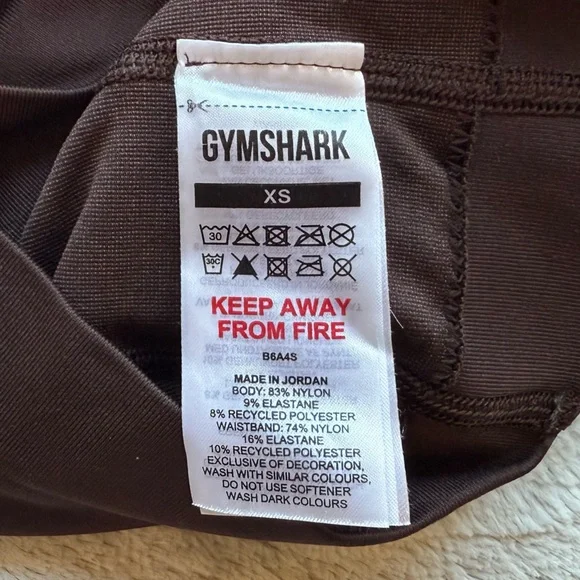 NWOT GYMSHARK Sweat Seamless Shorts in Shadow Brown Size XS - Picture 11 of 14